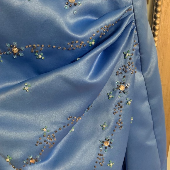 Blue Cocktail Dress - Picture 2 of 9